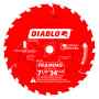 7-1/4" X 24T ATB, Framing Saw Blade for Wood, Diablo D0724A