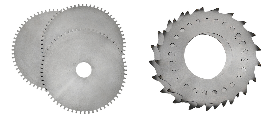 Saw blades flat-lay