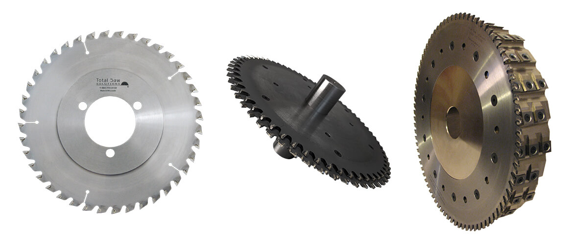Saw blades flat-lay