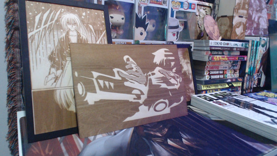 "Custom wooden poster featuring Soul Eater characters Soul, Maka, and Death the Kid in action poses."
"Handcrafted Soul Eater wooden poster with a vibrant illustration of the show's main cast."
"Detailed wooden panel poster of Soul Eater, showcasing Soul Evans wielding his scythe form."
"Custom 8x12 wooden poster of Death the Kid with his dual pistols, perfect for anime fans."
"Soul Eater anime poster engraved on wood, featuring iconic characters and dark tones."
"Hand-painted wooden poster of Soul Eater, with a dynamic scene of Maka and Soul in battle."
"Stylized wooden wall art of Soul Eater's Death the Kid in an intense action shot."
"Soul Eater 8x12 wooden poster showing Soul and Maka in a classic anime fight pose."
"Vibrant and handcrafted Soul Eater wooden panel poster, highlighting key characters."
"Engraved wooden Soul Eater poster, featuring a detailed image of the anime's main cast."
"Anime-themed wooden poster of Soul Eater, capturing the dark and edgy style of the series."
"Custom Soul Eater 8x12 wooden poster with a scene of Maka and Soul fighting a witch."
"Handmade wooden panel of Soul Eater, featuring Death the Kid in his symmetrical perfection."
"Beautifully crafted wooden poster of Soul Eater, highlighting the iconic scythe weapon of Soul Evans."
"Unique Soul Eater anime wooden poster with detailed artwork of the show's main characters."