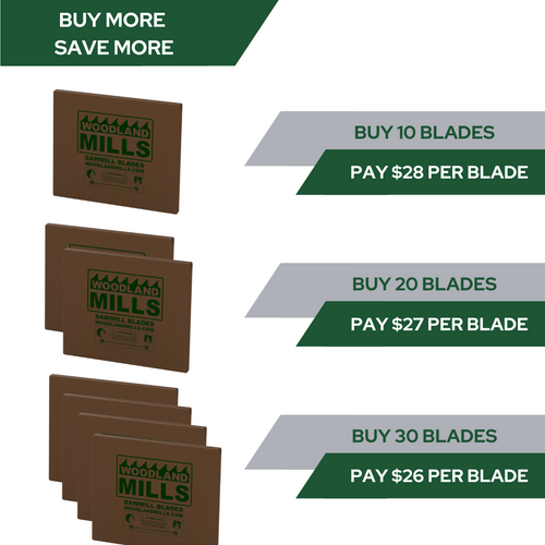 HM136MAX™ Sawmill Blades - available in packs of 10-30 blades