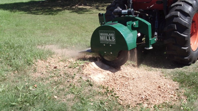 3 Point PTO Stump Grinder Attachment, 24 Cutting Wheel, Fits Cat 1 and 2  Tractors