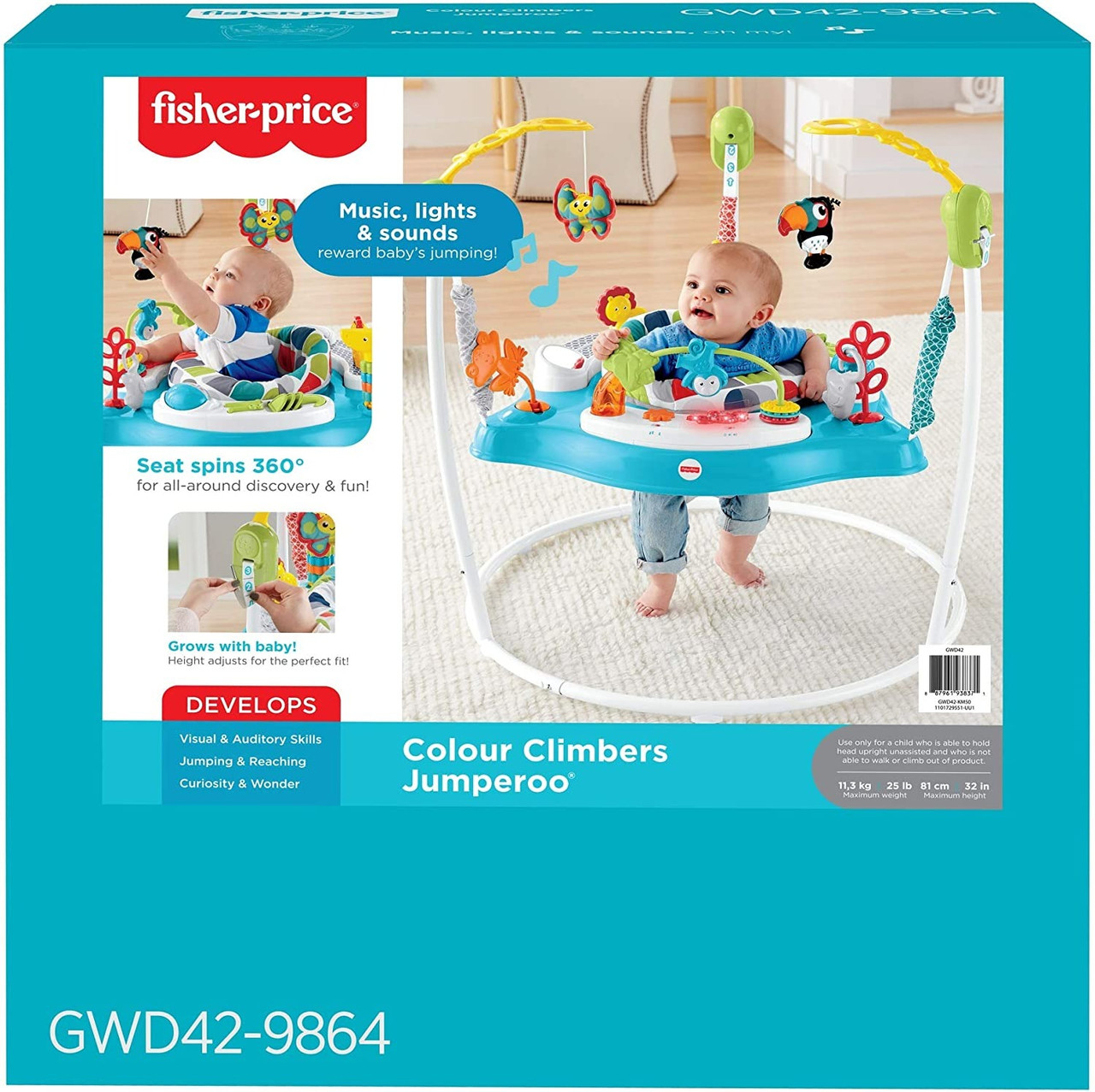 FisherPrice Color Climbers Jumperoo Buzz Retailer