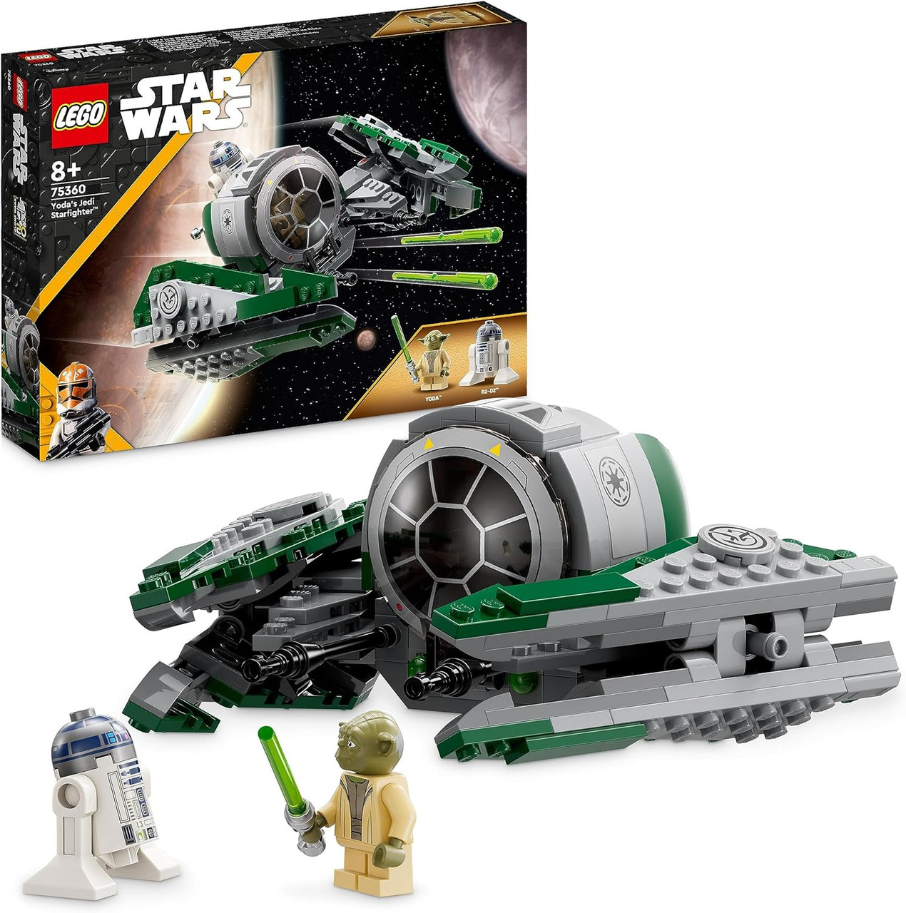 LEGO 75360 Star Wars Yoda's Jedi Starfighter Set with R2-D2 - Buzz Retailer