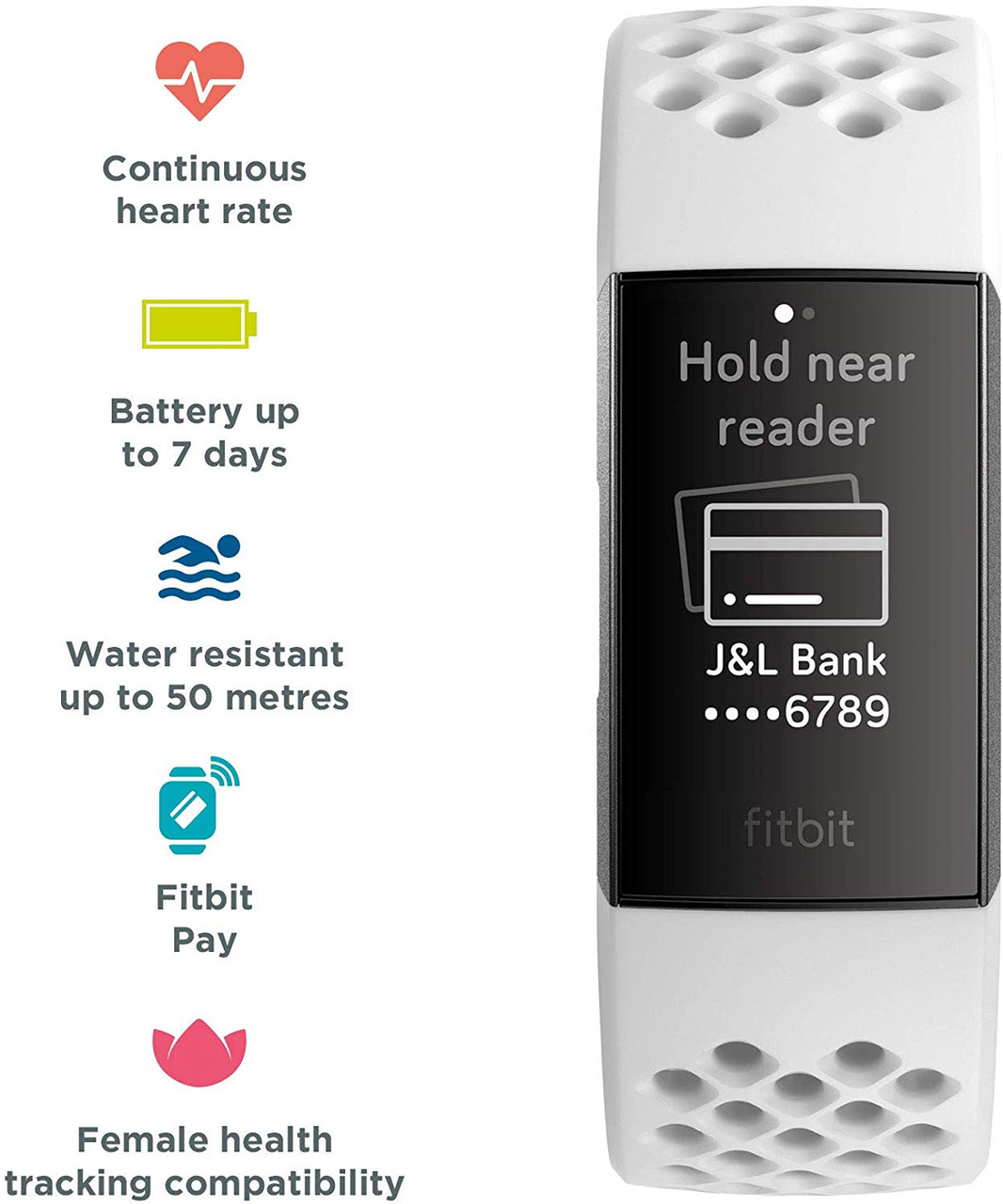 Fitbit Charge 3 Advanced Health and Fitness Tracker - Special Edition ...