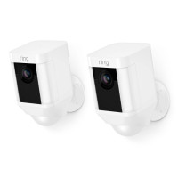 Ring Spotlight Battery Powered Camera - 2 Pack - White