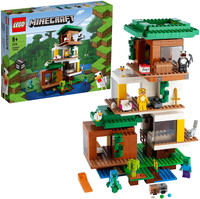 LEGO 21174 Minecraft The Modern Treehouse - Dollhouse Toy for Kids, Collectible Model with Creeper Figure