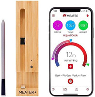 MEATER Plus | 50m Long Range Smart Wireless Meat Thermometer for The Oven Grill Kitchen BBQ Smoker Rotisserie with Bluetooth and WiFi Digital Connectivity MEATER Plus | 50m Long Range Smart Wireless Meat Thermometer for The Oven Grill Kitchen BBQ Smoker Rotisserie with Bluetooth and WiFi Digital Connectivity