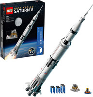 LEGO 92176 Ideas NASA Apollo Saturn V Space Rocket and Vehicles, Spaceship Collectors Building Set with Display Stand LEGO 92176 Ideas NASA Apollo Saturn V Space Rocket and Vehicles, Spaceship Collectors Building Set with Display Stand