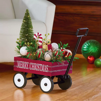 Indoor Christmas Wagon & Floral Arrangement with LED Lights 23 Inches (58.4cm) Indoor Christmas Wagon & Floral Arrangement with LED Lights 23 Inches (58.4cm)
