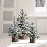 3 Piece Flocked Trees with LED Lights 30 Inch (76.2cm) 3 Piece Flocked Trees with LED Lights 30 Inch (76.2cm)