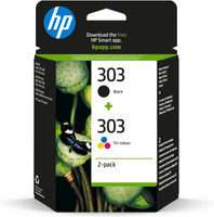 HP 303 Black & Tri-Colour Original Ink Cartridges Pack of 2 HP 303 Black & Tri-Colour Original Ink Cartridges Pack of 2