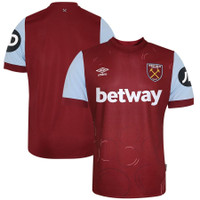 West Ham United Umbro Home Shirt 2023-24 West Ham United Umbro Home Shirt 2023-24