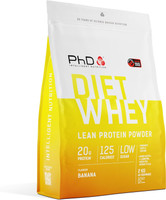 PhD Nutrition Diet Whey Lean Protein Powder | Banana Whey Protein Powder | 2kg Bag