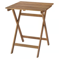 Ikea ASKHOLMEN Table, outdoor, foldable dark brown