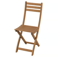 Ikea ASKHOLMEN Chair, outdoor, foldable dark brown