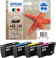 Epson 603 Starfish Genuine , 4-Colours Multipack Ink Cartridges