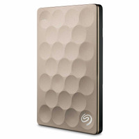 Seagate 2TB Backup Plus Ultra Slim USB 3.0 Portable 2.5 Inch External Hard Drive Gold
