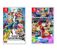 Nintendo Switch Super Smash Bros. Ultimate & Mario Kart 8 Deluxe Bundle Nintendo Switch Super Smash Bros. Ultimate & Mario Kart 8 Deluxe Bundle