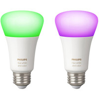 Philips Hue White and Colour Ambiance E27 Edison Screw Bulb Twin Pack Philips Hue White and Colour Ambiance E27 Edison Screw Bulb Twin Pack