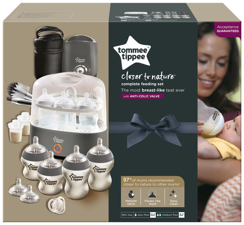 grey tommee tippee complete feeding set