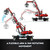 LEGO 42144 Technic Material Handler, Mechanical Model Crane Toy