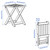 Ikea Stool, outdoor, foldable/light brown stained