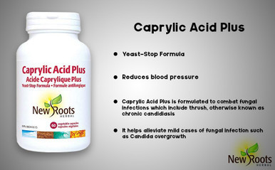 New Roots Caprylic Acid Plus - Yeast Stop Formula, 60 Capsules