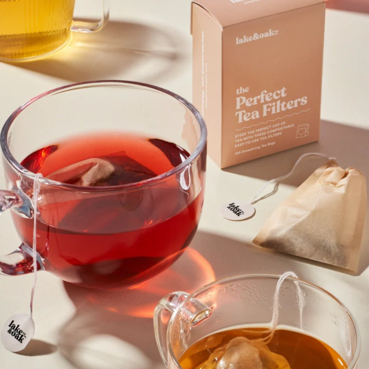 Lake & Oak Perfect Tea Filters | Compostable Drawstring Tea Bags