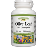 Natural Factors HerbalFactors Olive Leaf 15% Oleuropein 500 mg 90 capsules