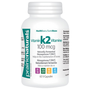 Prairie Naturals Vitamin K2 100 mcg Capsules Prairie Naturals Vitamin K2 100 mcg Capsules