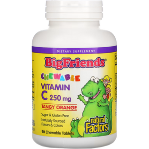 Natural Factors Big Friends Chewable Vitamin C 250 mg Tablets Natural Factors Big Friends Chewable Vitamin C 250 mg Tablets
