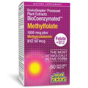 Natural Factors BDirections ioCoenzymated Methylfolate Tablets - Natural Factors BDirections ioCoenzymated Methylfolate Tablets -
