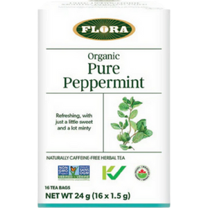 Flora Organic Pure Peppermint Herbal Tea Flora Organic Pure Peppermint Herbal Tea
