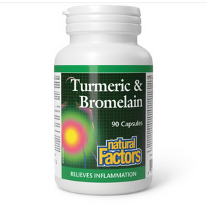 Natural Factors Turmeric and Bromelain Capsules Natural Factors Turmeric and Bromelain Capsules