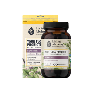 Living Alchemy Your Flora Probiotic Sensitive (Irritable Digestion) | 60 Pullulan Capsules Living Alchemy Your Flora Probiotic Sensitive (Irritable Digestion) | 60 Pullulan Capsules