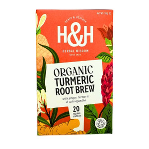 Heath & Heather Organic Turmeric Root Brew Tea | 20 envelope bags - new packaging Heath & Heather Organic Turmeric Root Brew Tea | 20 envelope bags - new packaging
