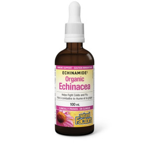 Natural Factors Echinamide Organic Echinacea Tincture | 100 mL Natural Factors Echinamide Organic Echinacea Tincture | 100 mL