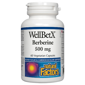 Natural Factors WellBetX Berberine 500 mg| 60 Capsules Natural Factors WellBetX Berberine 500 mg| 60 Capsules