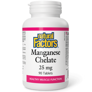 Natural Factors Manganese Chelate 25mg Tablets Natural Factors Manganese Chelate 25mg Tablets
