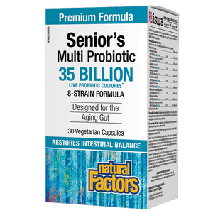 Natural Factors Seniors Multi Probiotic Form | 30 Capsules Natural Factors Seniors Multi Probiotic Form | 30 Capsules
