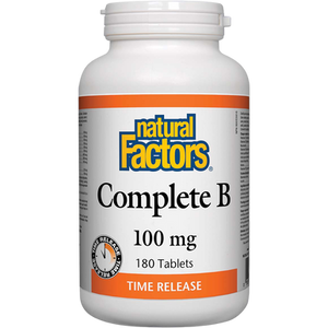 Natural Factors Complete B Time Release | 180 Tablets Natural Factors Complete B Time Release | 180 Tablets