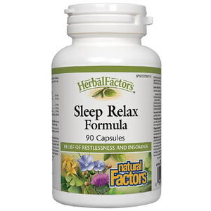 Natural Factors Sleep Relax Formula | 90 Capsules Natural Factors Sleep Relax Formula | 90 Capsules