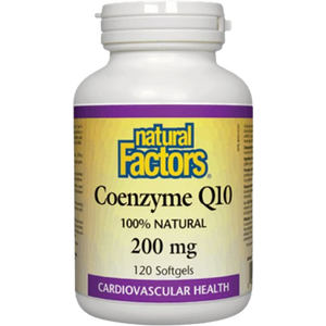 Natural Factors Coenzyme Q10 200mg | 120 Softgels Natural Factors Coenzyme Q10 200mg | 120 Softgels