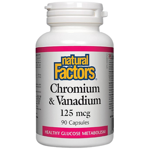 Natural Factors Chromium & Vanadium 125 mcg Capsules Natural Factors Chromium & Vanadium 125 mcg Capsules