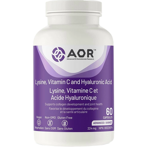 AOR Hyaluronic Acid Lysine Vitamin C 224 mg | 60 Capsules AOR Hyaluronic Acid Lysine Vitamin C 224 mg | 60 Capsules