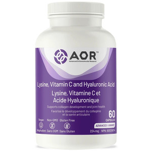 AOR Lysine, Vitamin C and Hyaluronic Acid | 60 Capsules