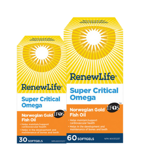 Renew Life Super Critical Omega Norwegian Gold Fish Oil Softgels - sizes