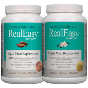 Natural Factors RealEasy with PGX Vegan Meal Replacement - flavour variants