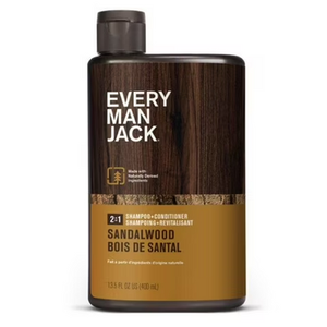 Every Man Jack 2-in-1 Shampoo + Conditioner (Sandalwood) | 400mL Every Man Jack 2-in-1 Shampoo + Conditioner (Sandalwood) | 400mL